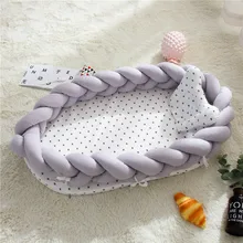 Новорожденный люлька бампер детская люлька кровать переносная детская кроватка шезлонг для новорожденной кроватки Колыбель Младенческая Подушка с рисунком гнезда