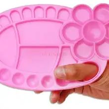 Пластиковая палитра Акварельная гуашь акриловая краска детская овальная палитра товары для рукоделия краска