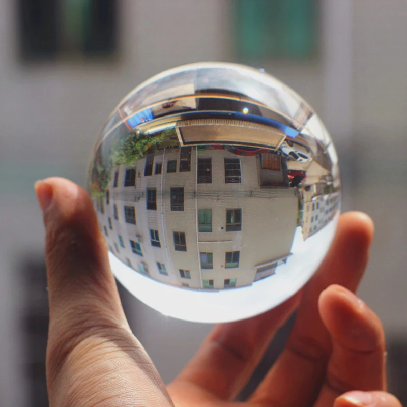 100 мм прозрачный Стекло хрустальный шар Lensball искусственного кристалла лечебная