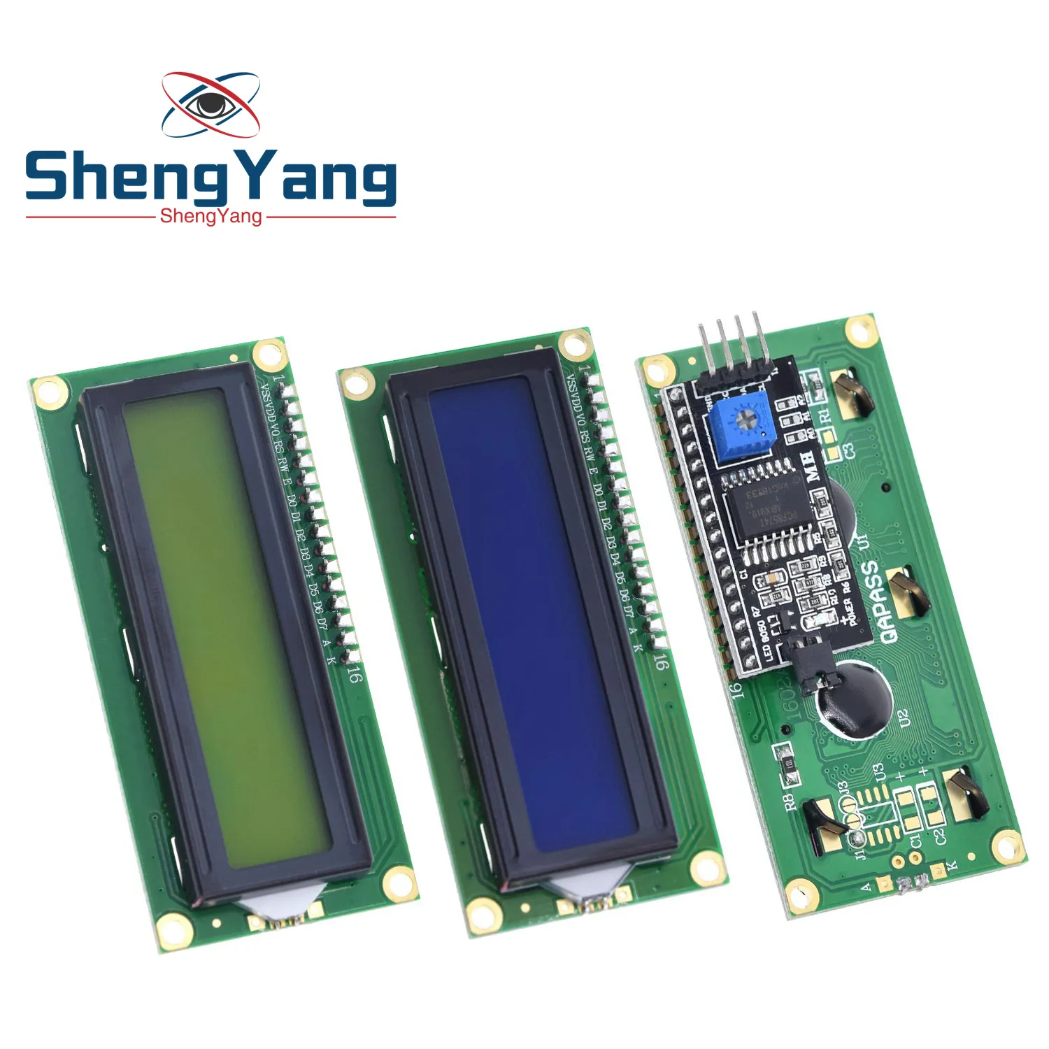 1 шт. ЖК модуль Синий Зеленый экран IIC/I2C 1602 для arduino LCD UNO r3 mega2560 LCD1602|module adapter|module