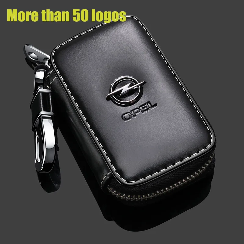 Кожаный чехол для ключей Opel Mercedes Benz Volov Audi BMW Nissan Skoda Honda Toyota Volkswagen Ford ключ