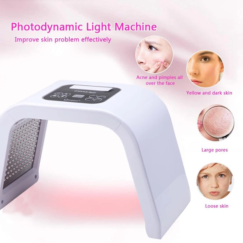  PDT Light Mask 4 in 1 Portable Skin Rejuvenation Face Tightening Machine  LED Photonic Beauty Devic