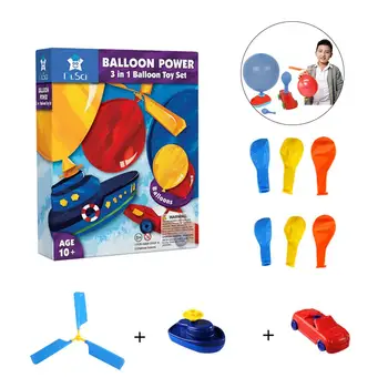 

New Fashion Children Inertial Power Balloon Car Science Experiment Toy Puzzle Fun Inertial Inertial Power Balloon Car