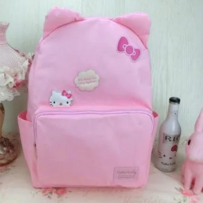 Милый мультяшный плюшевый рюкзак My Melody Cat, милая мягкая сумка на плечо, женская сумка, школьная сумка для девочек, подарки на день рождения для детей
