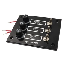 3 банда плавленый морской переключатель панель для лодок караванов RV 12 вольт переключатель панель