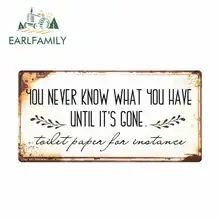 ^#Cheap EARLFAMILY 13cm x 6.6cm for You Never Know What You Have Sign Car Stickers Vinyl Truck RV VAN Fine Decal Car Accessories JDM ^#Cheap EARLFAMILY 13cm x 6.6cm for You Never Know What You Have Sign Car Stickers Vinyl Truck RV VAN Fine Decal Car Accessories JDM
