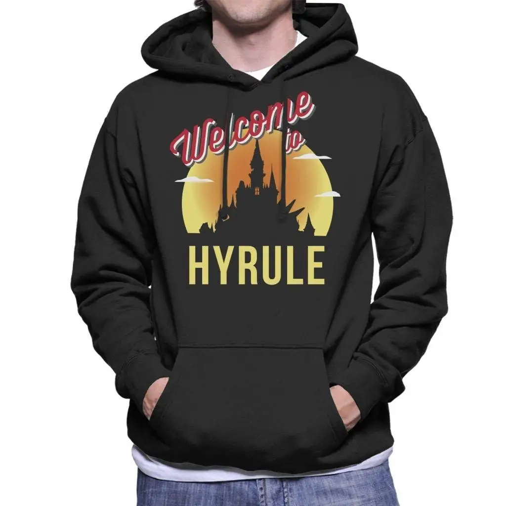 Legend of Zelda Добро пожаловать в Hyrule мужская толстовка с капюшоном Унисекс Мужская wo мужская толстовка с капюшоном