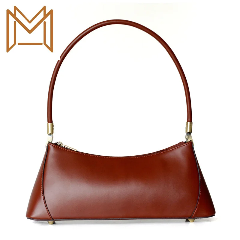 

Design Cowhide Handbag Single Shoulder Package Genuine Leather Package Tide Package