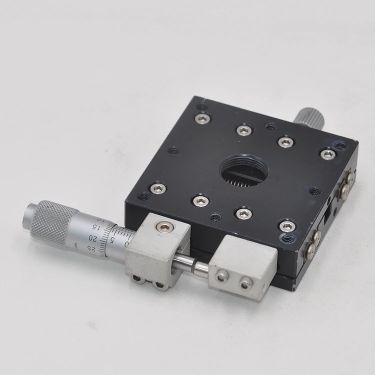 

MMT M1-637-R1 Y axis 60 * 60mm high precision micrometer displacement optical fine adjustment slide table aluminum
