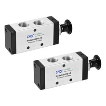 Uxcell ручная тяга Соленоидный клапан 2 положения 5 ходовой пневматический 3/" PT Резьба воздушный ручной рычаг управляемый клапан 2 шт