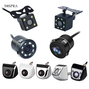 

TOSPRA Car Rear View Camera 4/8 LED Night Vision Reversing Auto Parking Monitor CCD Waterproof 170 Degree HD Video Car Camera