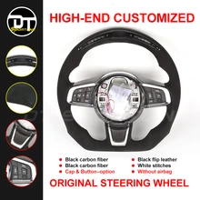 Гоночный дисплей углеродное волокно рулевое колесо весло переключения расширение отделка для Jaguar XE XF XJ F-PACE F-T