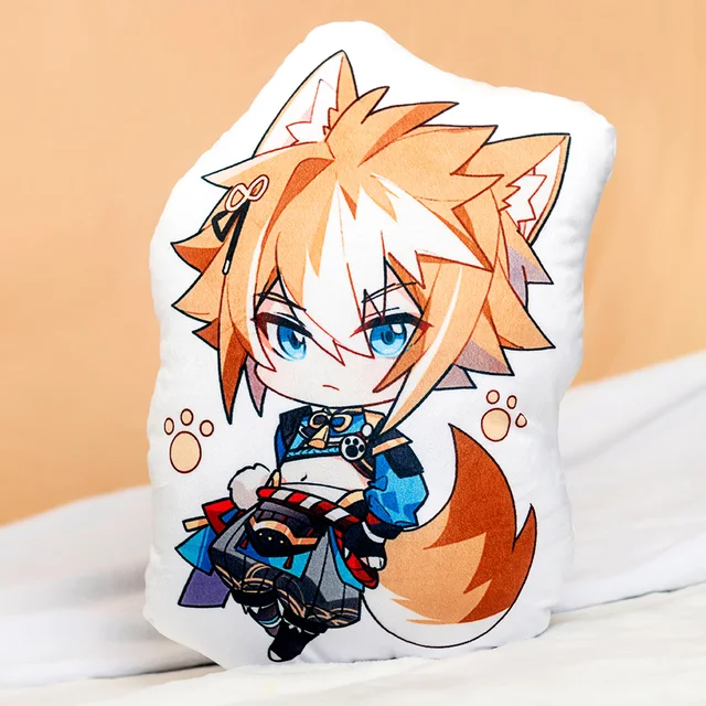 Genshin Impact Zhongli Tartaglia Xiao Venti Diluc Kaeya Paimon Keli Cosplay Anime Plush Toys Kawaii Cartoon Pillow Specification wulang