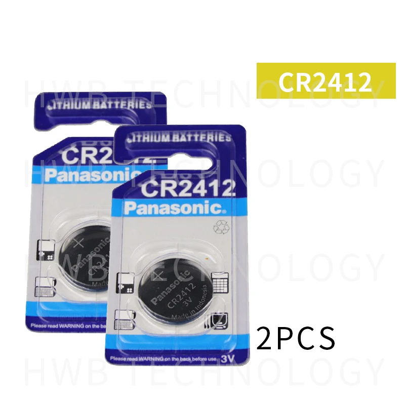2 шт./партия 100% оригинал новый для Panasonic CR2412 3 В литиевая батарея часы брелоки батарея для часов Часы автомобиль Lexus контроллер