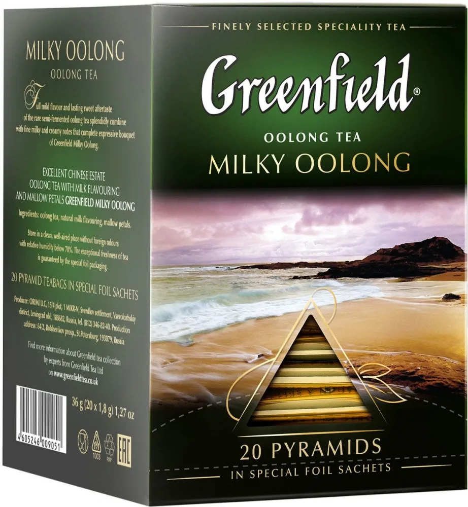 Чай Greenfield &quotMilky Oolong" молочный улун 20 пирамидок |