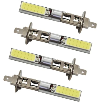 

4Pcs H1 LED Headlight High Low Beam Light COB Bulbs Vehicle Lamp
