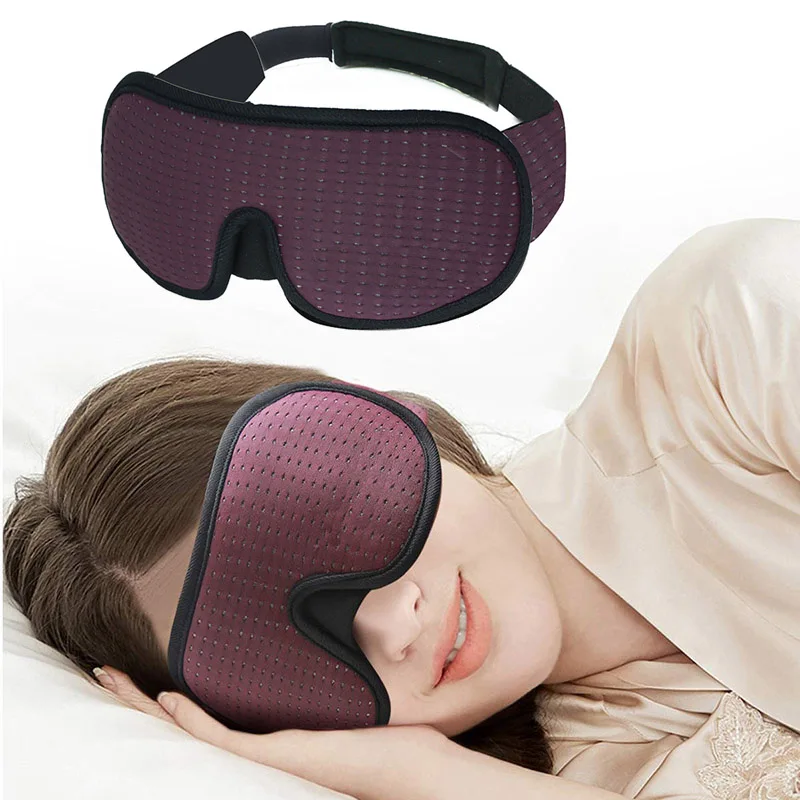 

HOT 3D Sleeping Eye Mask Lights Blockout Breathable Eyeshade Shade Eye Cover for Travel Nap Sleeping LSF99