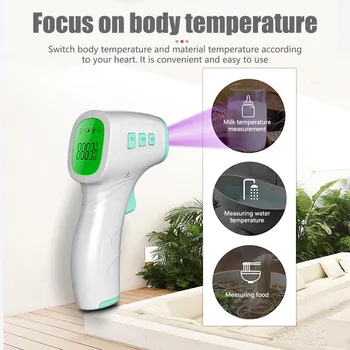 

In stock! Multifunction High-Precision Non-contact Clinical Thermometer Household Forehead Digital LCD Thermometer