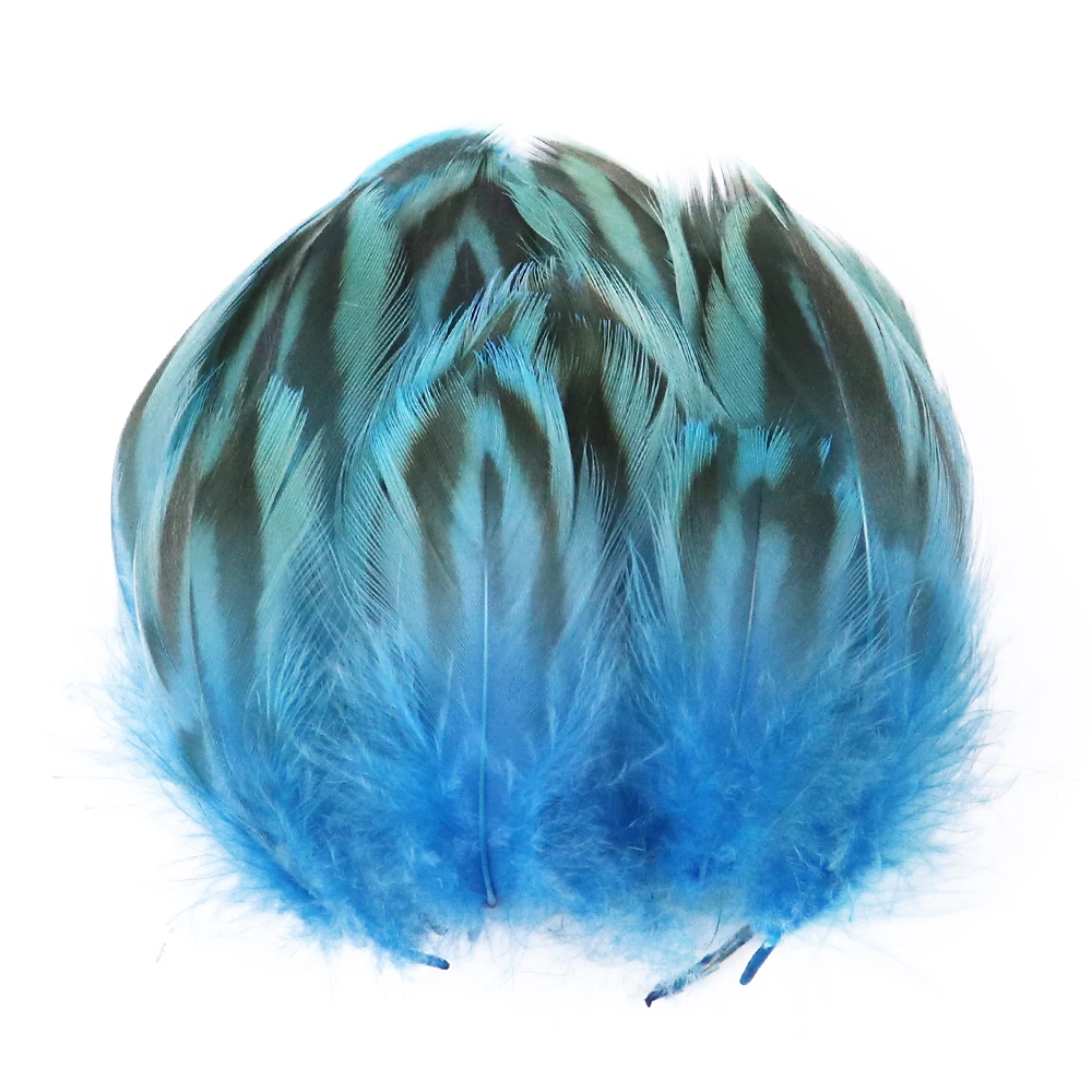 50 шт. синий цвет маленькие утиные перья для изготовления ювелирных изделий