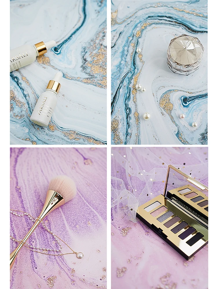 Photo Props Desktop Shoot Photography Backdrops 3D Pattern Sided Paper Board For Toiletries