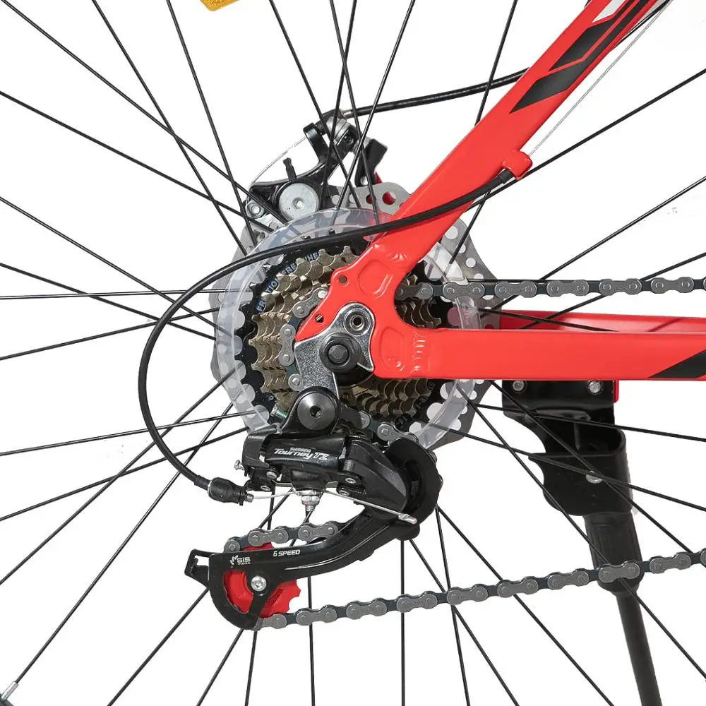 Горный велосипед HILAND стальной каркас 26 дюймов MTB 21 скорость двойной дисковый