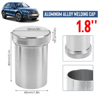 

47mm/1.85" Aluminum Alloy Oil Tank Filler Neck with Cap Weld On Oil Tank Filler Neck for Fuel Tanks