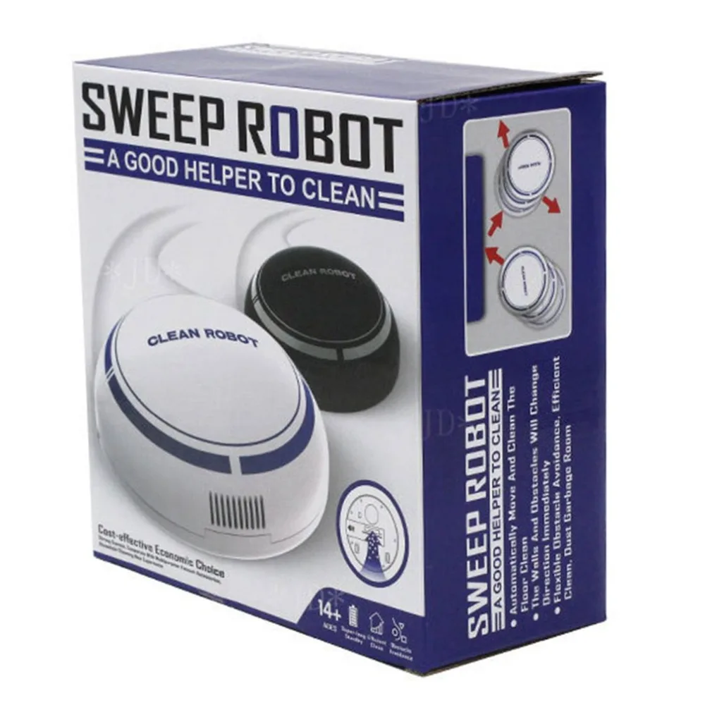 Home Auto Cleaner Robot Microfiber Smart Robotic Mop Floor Corners Dust Cleaner Sweeper Vacuum Cleaner