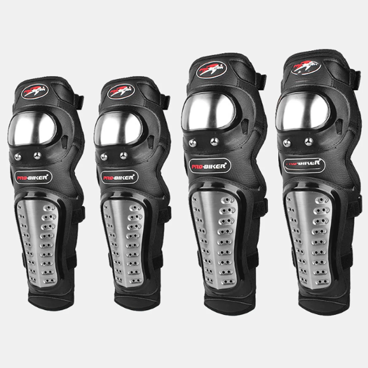 4pcs Sports Knee and Elbow Pads Protector Motorcycle Bicycle Riding Protective Knee Guard Cycling Elbow Guards Support Braces