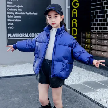

Bread clothing cotton coat 2019 new winter clothing children's casual short cotton clothing girl pop coat