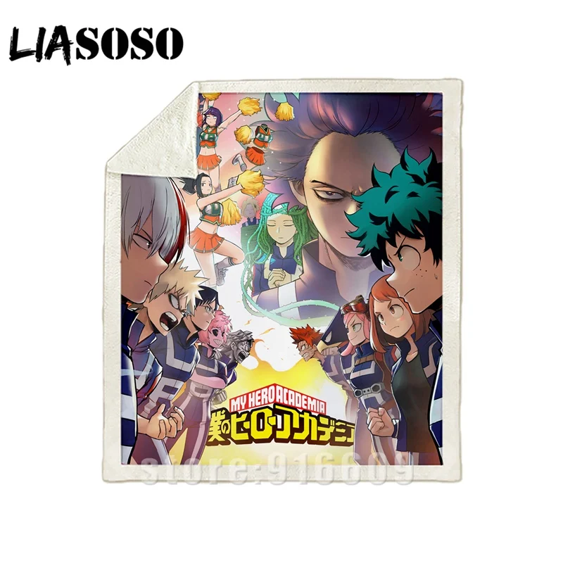 24 Диван-кровать с рисунком dj My hero Academy Boku no hero офис Harajuku набивное Одеяло-покрывало для путешествий одеяло квилт для софы A28 - Цвет: 24