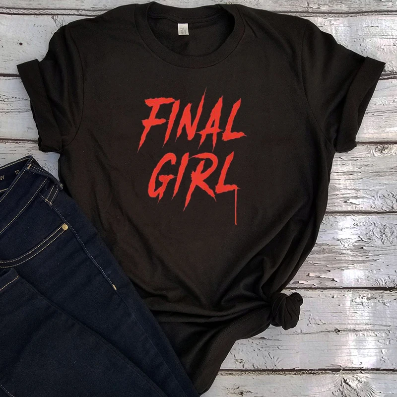 

Horror Movie Gift Shirt Women Friday Halloween Tshirt Funny Tops Scary Movies Tee Girl Print Graphic Aesthetic Clothes Gothic