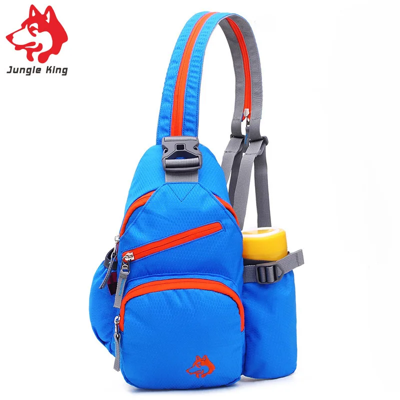 Jungle King Men Shoulder Bag Leisure Waterproof Nylon Sport Crossbody Outdoor Chest Bag Daily Picnic Travel Camp Women Backpack