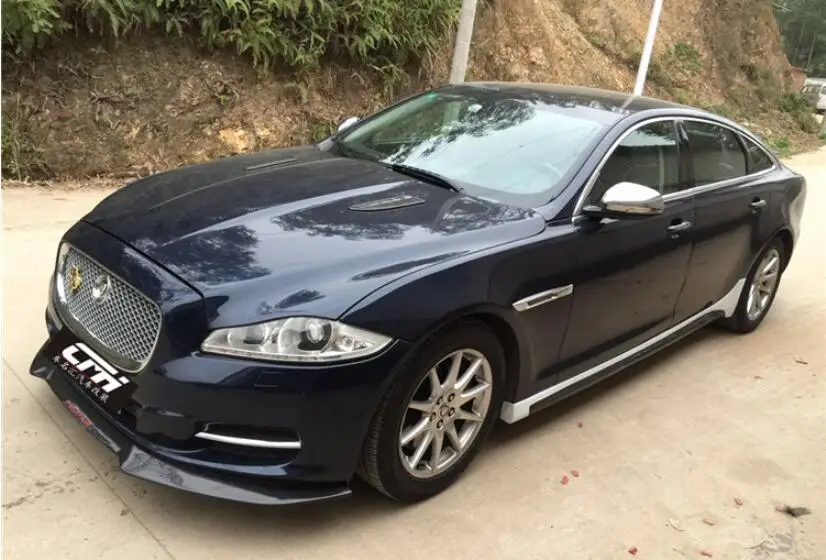 Передний бампер из углеродного волокна боковые юбки спойлера для Jaguar XJ XJL 2010 2011 2012