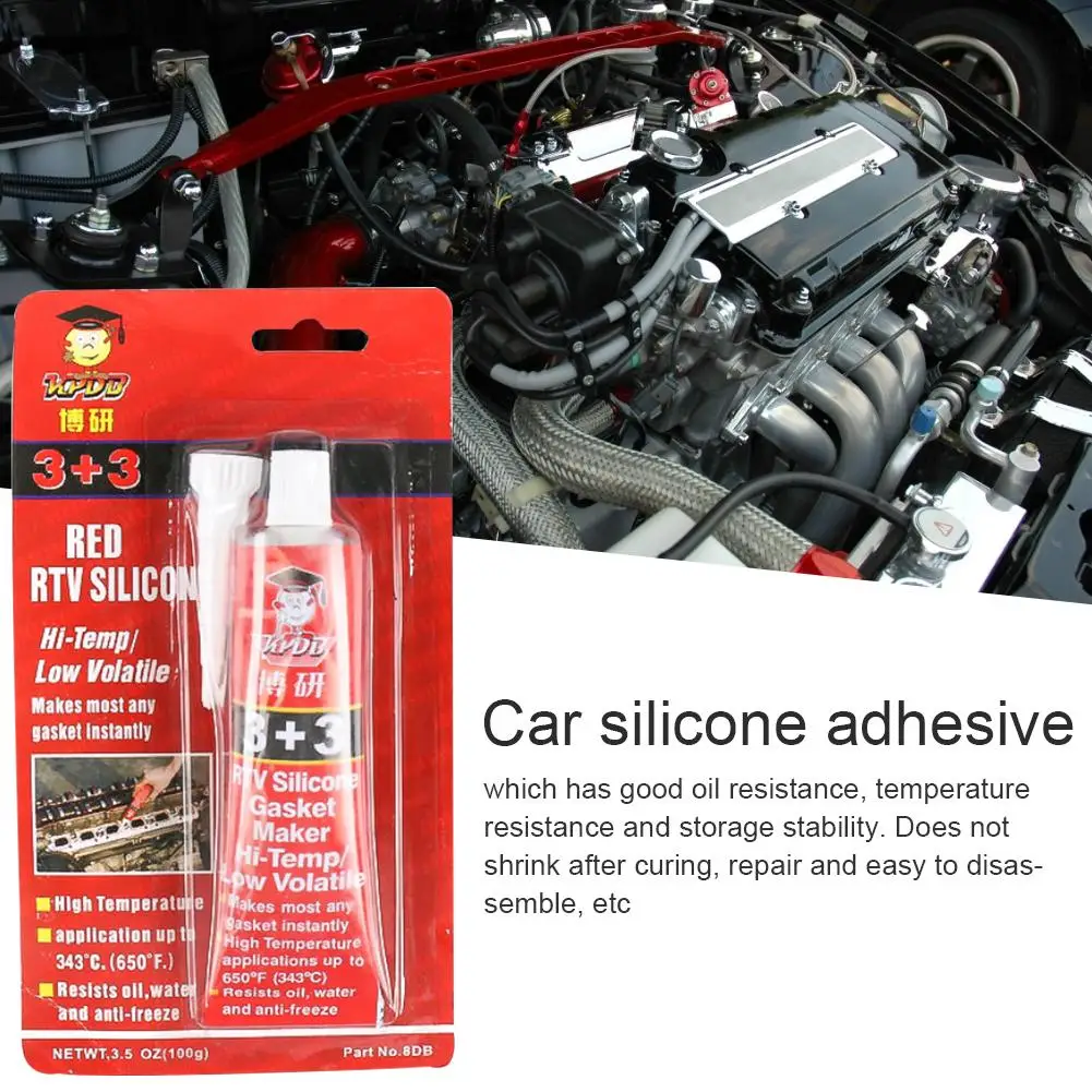 

Black /red /gray Plastic High Temperature Silicone Rubber Automotive Non-adhesive Gasket Oil Resistant Waterproof Sealant