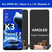 Ensemble écran tactile LCD AMOLED, 6.5 pouces, pour Oppo Reno 2Z K3, pour OPPO Realme X Reno 2 Z 2 F=