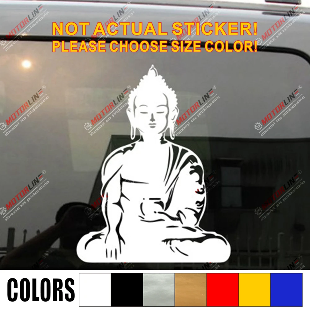 Buddha Buddhism India Yoga Decal Sticker Car Vinyl pick size color die cut no background | Автомобили и мотоциклы