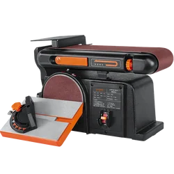 Machine à courroie, rectifieuse de bureau, travail du bois, ponceuse, polisseuse, petit broyeur, broyeur de banc multifonctionnel 