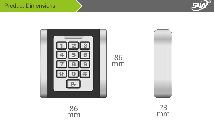 K5 металлический RFID Клавиатура доступа 125 кГц доступ Управление