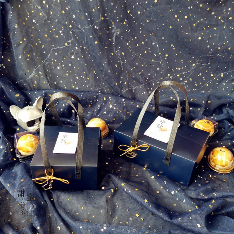 

Baby Shower blue moon торт яичный желток четкая упаковочная коробка праздничное Печенье Подарочная коробка ручная Подарочная коробка новый год 2021