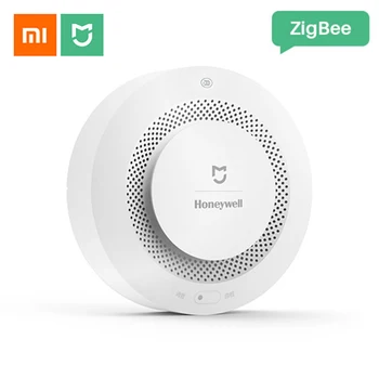 

Xiaomi Mijia Honeywell Smoke Detector Sensor Smart Fire Smoke Audible Visual Smoke Sensor Remote Control Work With Mi Home APP