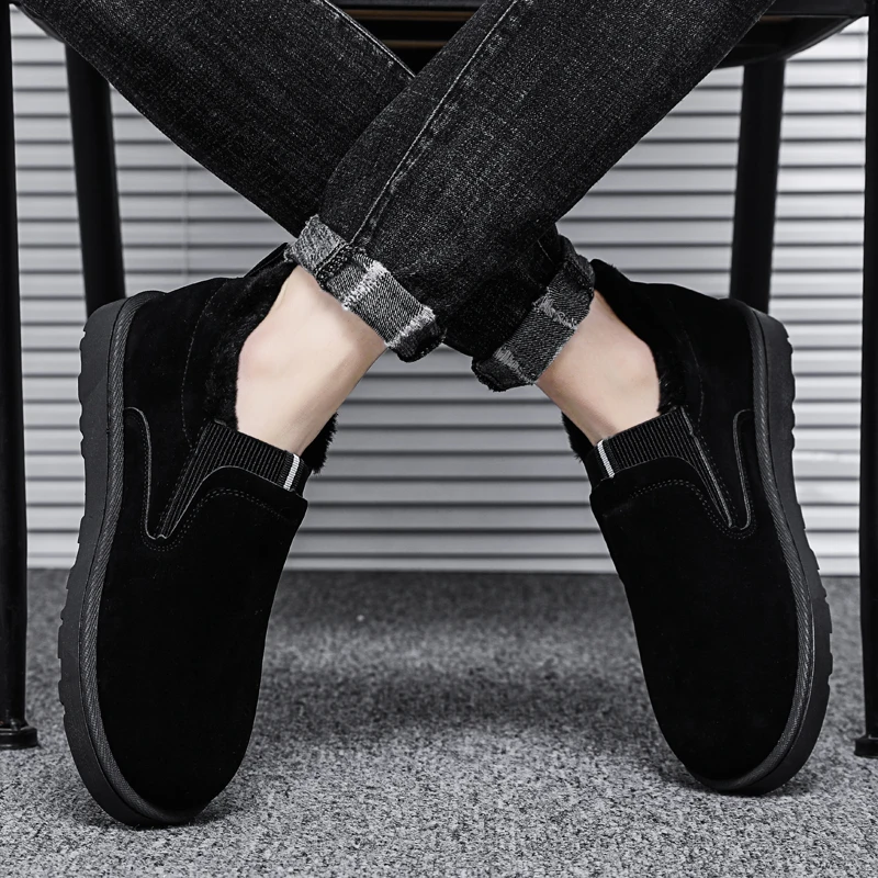 2020 New Fashion Men Boots Warm Men Snow Boots Winter Shoes Comfortable Botas Hombre Outdoor Sneaker Zapatos De Hombre