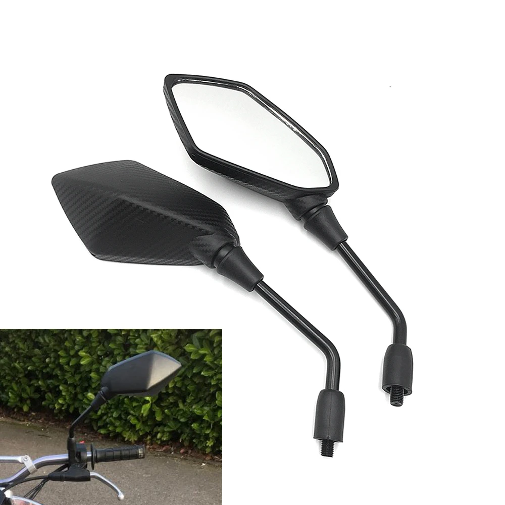 Universal Motorcycle Rear View Mirror 8 10mm Abs Rearview Mirror For Honda Cb125r Cb300r Nc750x Ducati Scrambler Hypermotard 950 Side Mirrors Accessories Aliexpress