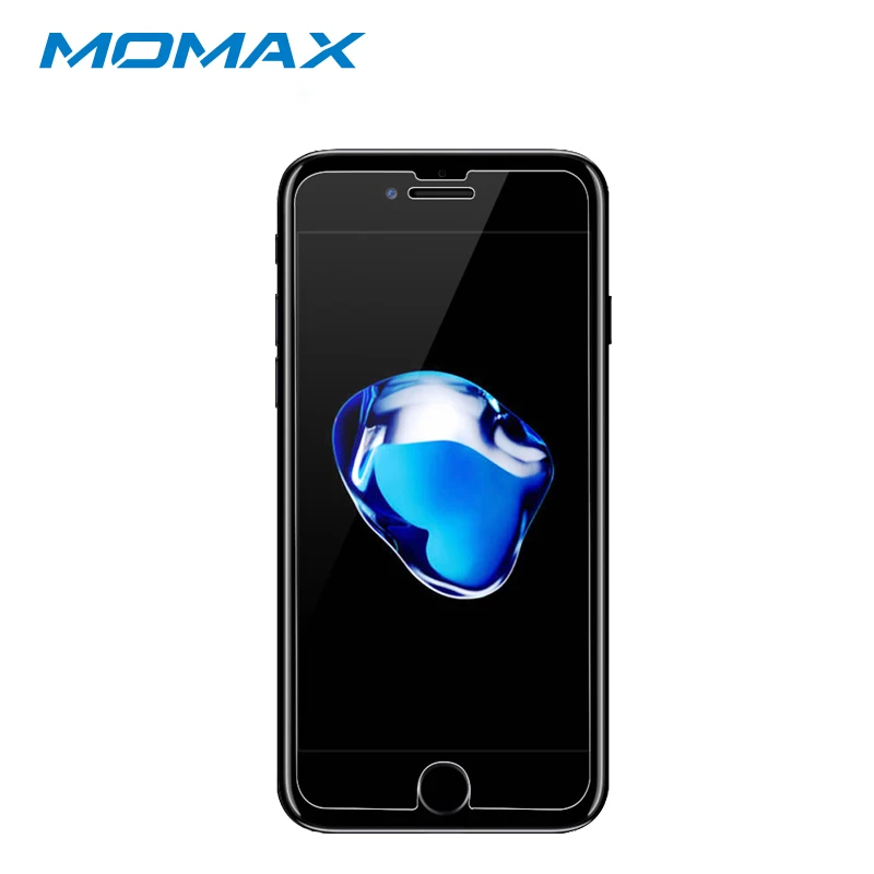 MOMAX ios phone 7 закаленная пленка против отпечатков пальцев высокая прозрачность протектор экрана телефона 8 HD Взрывозащищенная нано стеклянная пленка