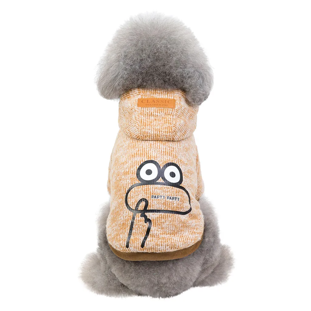 Transer Ropa Perro новые желтые модные куртки для домашних животных Осенняя и удобная теплая одежда для кошек и собак 19Aug21 P30