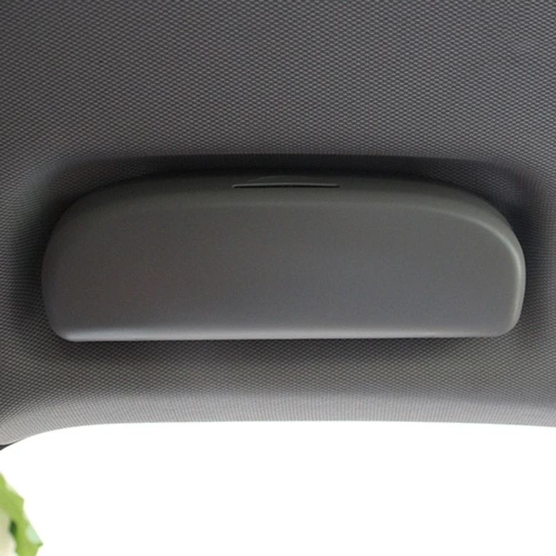 Car Glasses Storage Box Protective Cover Sunglasses Bracket For-Audi A4 / Q3 / Q5 / Full Glasses Case Gray