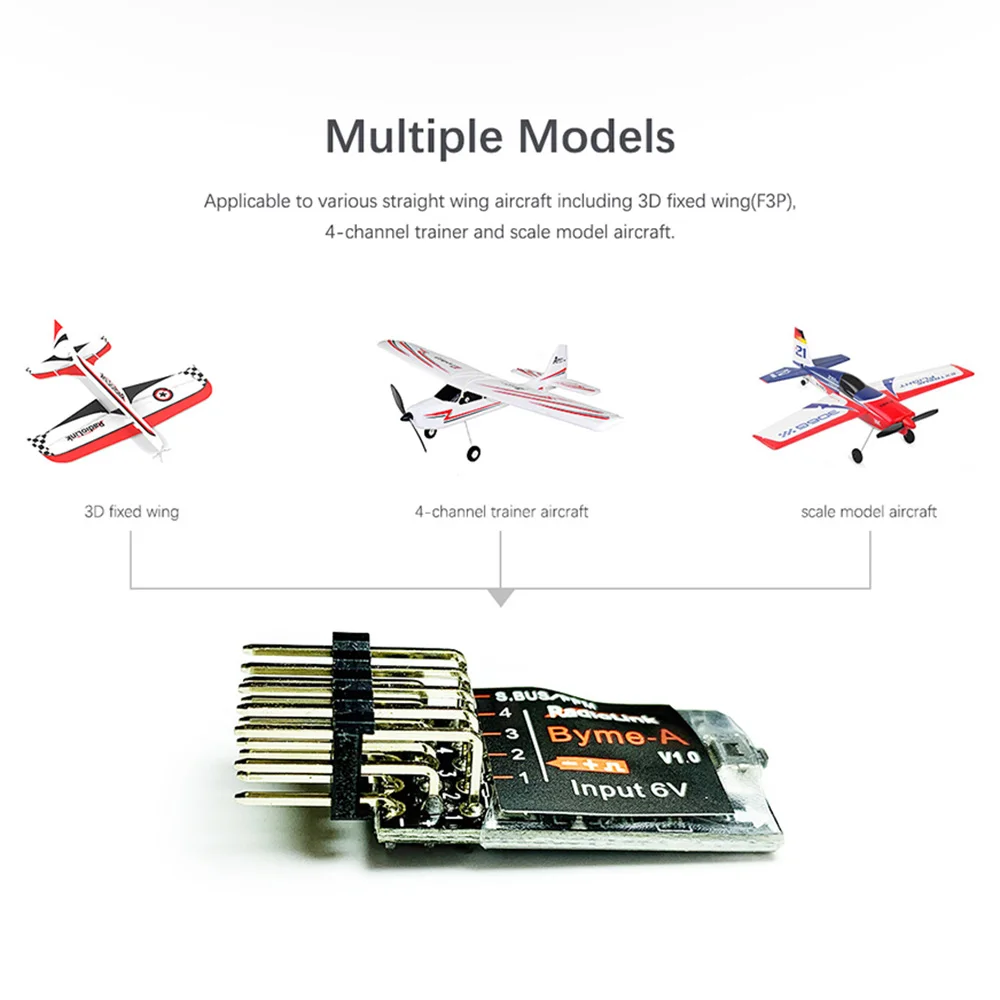 

Radiolink Byme-D Byme-A Flight Stabiliser Flight Controller Gyroscope for SU27 F22 F3P RC Airplane Fixed Delta Wing Paper Plane
