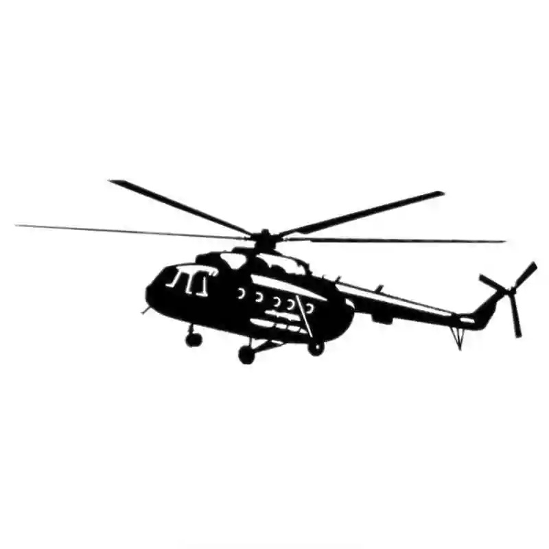

Personality Helicopterl Car Stickers Motorcycle Decals Waterproof Sunscreen PVC 8.6cm X 24.5cm