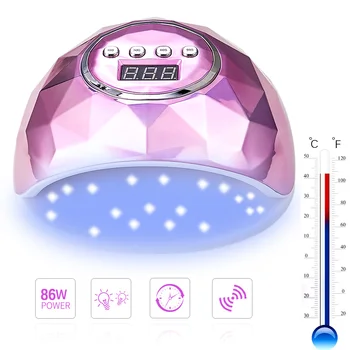 

2020 New Arrival Colorful 86w Professional Led Uv Nail Lamp 39Pcs Led Nail Light 110-240V Nail Dryer Uv Lamp For Nail Gel Polish