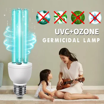 

15W 25W E27 UVC Germicidal Light Bulb UV Ozone Ultraviolet Lamp 110V 220V Quartz Lamp Home Bed Kill Mite Disinfection Air Clean