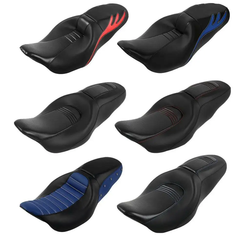 

Motorcycle 2 Up Seat For Harley Touring Street Electra Tri Glide Road King CVO Custom 2009-2022 2019 2018 Driver Passenger